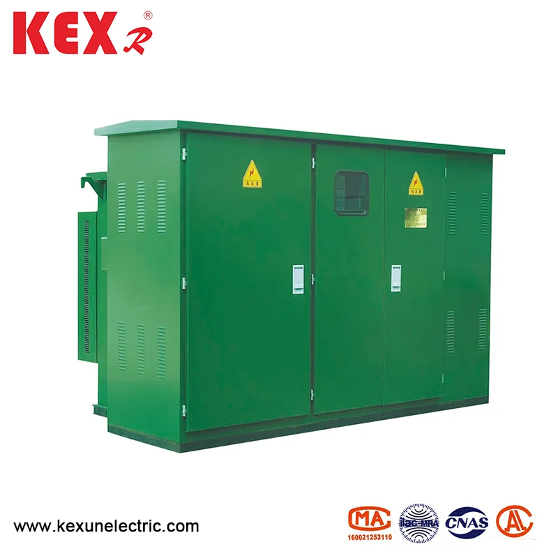 Transformer kothak Amerika sing wis dipasang
